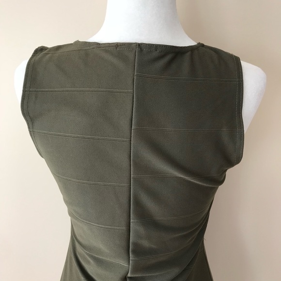Missguided body con army green keyhole mini dress - Picture 7 of 8